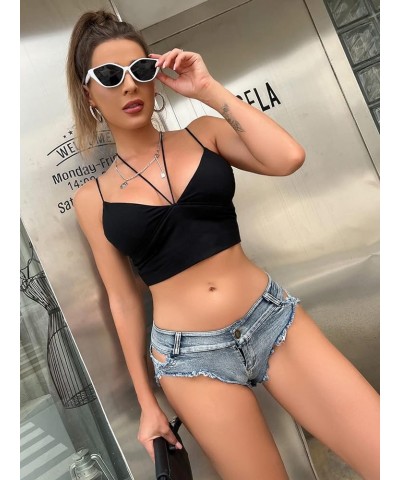 Sexy Women's Low Rise Stretch Mini Denim Shorts Hot Pants Beach Party Clubwear Dys006 Light Blue $11.51 Shorts