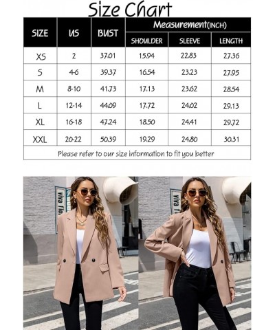 Womens Oversized Blazers Casual Open Front Long Sleeve Lapel Solid Color Button Work Office Business Blazer Jacket Pink $27.3...