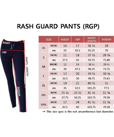 Women UPF 50+ Long Leggings Swimsuit Pants Beach Bathing Swim Rash Guard Bottom (RPG+KW+RSSP) Navy $10.15 Swimsuits