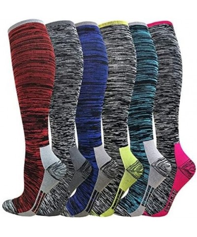 Graduated Medical Compression Socks for Women&Men Circulation Recovery-Knee High Supports Running Athletic Socks Multicoloure...