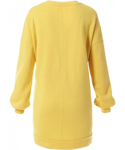 Women's Casual Oversized Loose Fit Crew/V Neck Fleece Pullover Tunic Sweatshirts with Pockets S~3X A Dusty Banana $14.74 Hood...