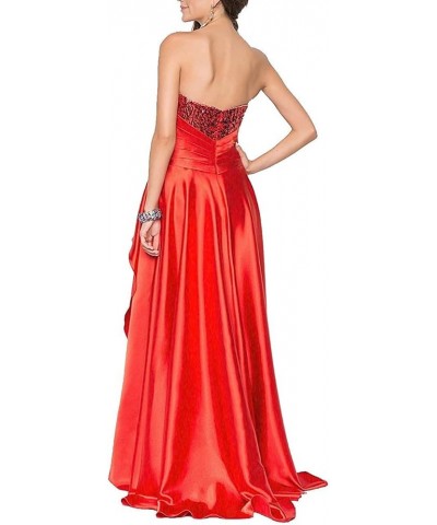 Strapless Sequin High Low Evening Party Prom Gown Bridesmaid Dresses Green $31.78 Dresses