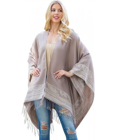 Bohemian Versatile Open Shawl Cardigan - Kimono Ruana, Tie Dye Convertible Poncho Blanket Vest, Sheer Beach Cover Up Kimono P...