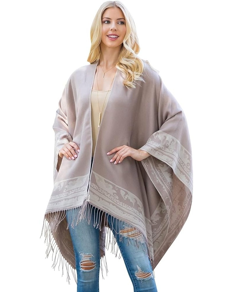 Bohemian Versatile Open Shawl Cardigan - Kimono Ruana, Tie Dye Convertible Poncho Blanket Vest, Sheer Beach Cover Up Kimono P...