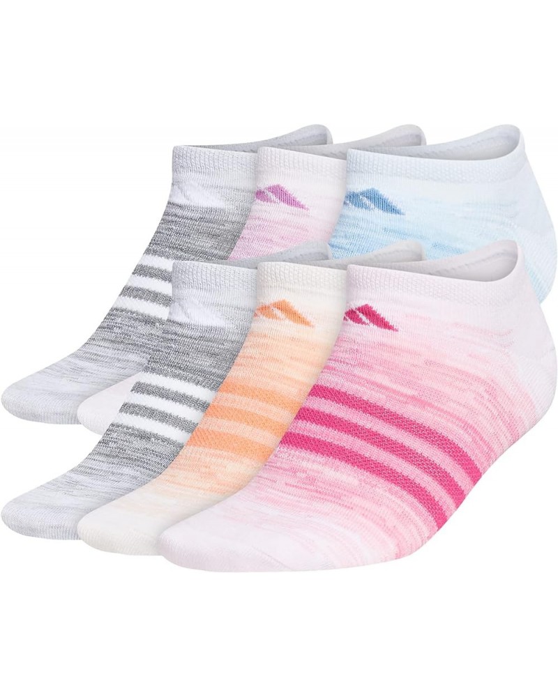 Women's Superlite No Show Socks (6-Pair) Bliss Pink/Clear Orange/Cool Light Heather $17.02 Others