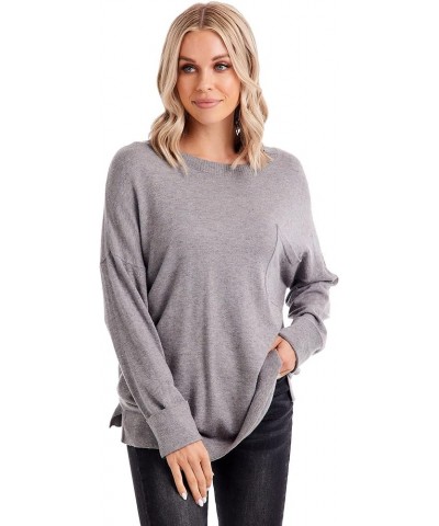 Women's Penn Knit Top Grey $22.98 Blouses