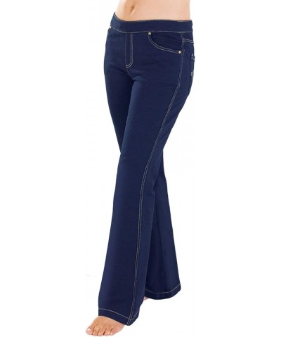 Womens Stretch Jeans Flared Bootcut - Jeans for Women Standard Indigo $19.20 Jeans