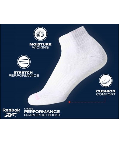 Women's Socks - 12 Pack Athletic Quarter Crew Socks Grey $12.40 Activewear