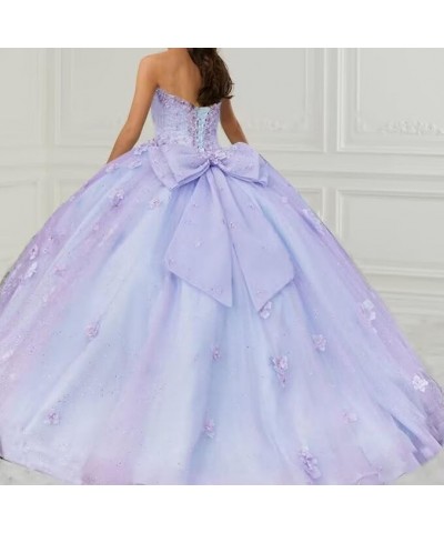 Princess Sweetheart Quinceanera Dresses Floral Lace Ball Gown Gliter Beaded Prom Dresses Red $54.06 Dresses