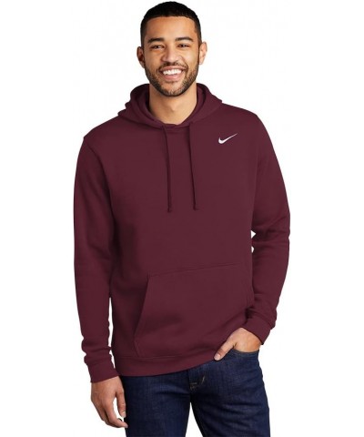 Sportswear Men's Pullover Club Hoodie Dark Maroon $34.31 Hoodies & Sweatshirts