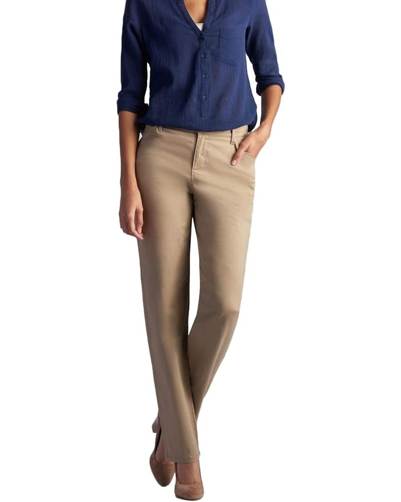 Women's Petite Relaxed Fit All Day Straight Leg Pant Flax $20.60 Pants