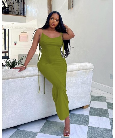 Sexy Two Piece Outfits for Women Sheer Mesh See Through Skirt Sets Bodycon Ruffle Club Outfits for Women X-green $17.00 Suits