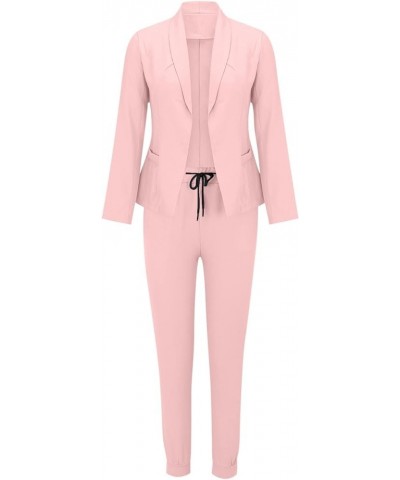 Pant Suits for Women Business Casual Blazer Sets 2 Piece Outfits Womens Business Professional Outfits Plus Size Suits Pink $1...