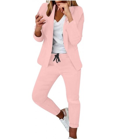 Pant Suits for Women Business Casual Blazer Sets 2 Piece Outfits Womens Business Professional Outfits Plus Size Suits Pink $1...