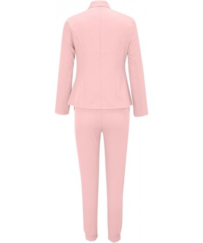 Pant Suits for Women Business Casual Blazer Sets 2 Piece Outfits Womens Business Professional Outfits Plus Size Suits Pink $1...