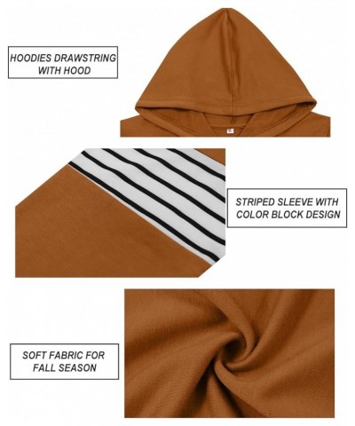 Plus Size Hooide Women Long Sleeve Fall Pocket Hooded Sweatershirt XL-5XL A566-caramel $18.80 Hoodies & Sweatshirts