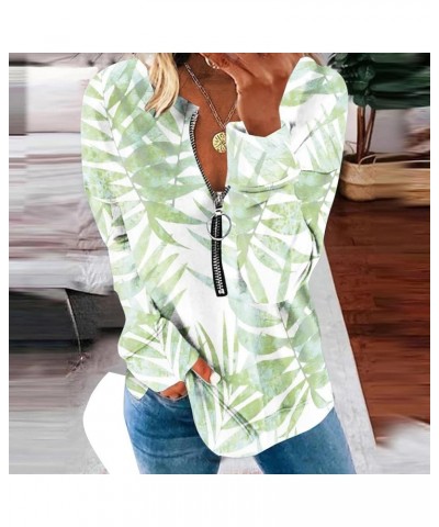 Trendy Tops for Women 2023,Women Fashion Long Sleeve Quarter Zip Sweatshirt Half Zipper Casual Loose Pullover Tops N-e $8.81 ...