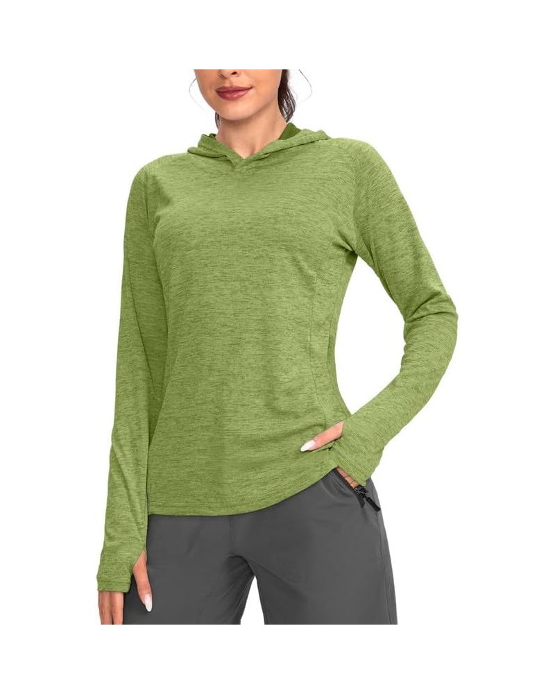 Women's UPF 50+ Sun Protection Shirt Long Sleeve Lightweight Hoodie UV Shirts for Women Hiking Fishing Outdoor Parrot Green $...