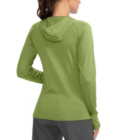 Women's UPF 50+ Sun Protection Shirt Long Sleeve Lightweight Hoodie UV Shirts for Women Hiking Fishing Outdoor Parrot Green $...