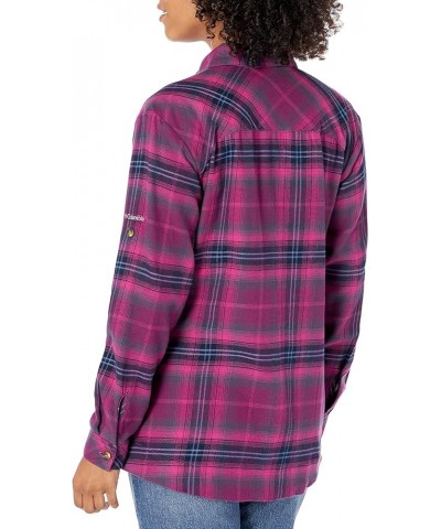 Women's Holly Hideaway Flannel Shirt Wild Fuchsia Multi Tartan $25.95 Blouses