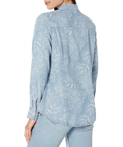 Women's Zoey Long Sleeve Fallen Foliage Blouse Bluewash $28.41 Blouses