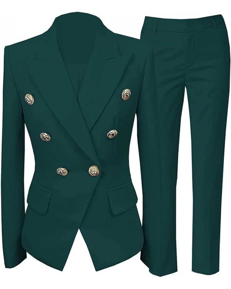 2 Piece Suit Women Pantsuits Wedding Tuxedos Party Wear Suits Formal Business Suits Hunt Green $43.62 Suits